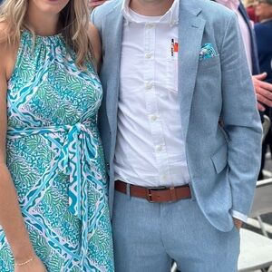 Men's Ludlow Slim-fit suit light blue color